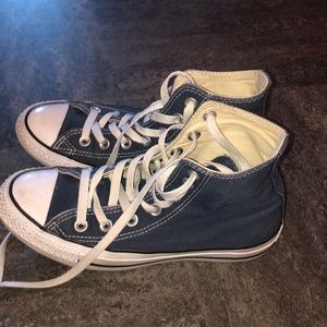 💫 2/$40 Navy High Top Converse